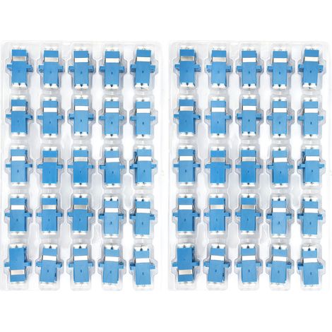Lclc Upc Glasfaserkoppler, Duplex-steckverbinderadapter, Industriebedarf, 50 Stück