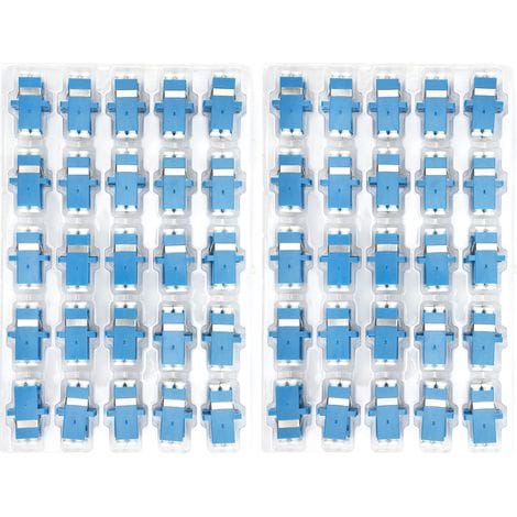 Lclc Upc Glasfaserkoppler, Duplex-steckverbinderadapter, Industriebedarf, 50 Stück
