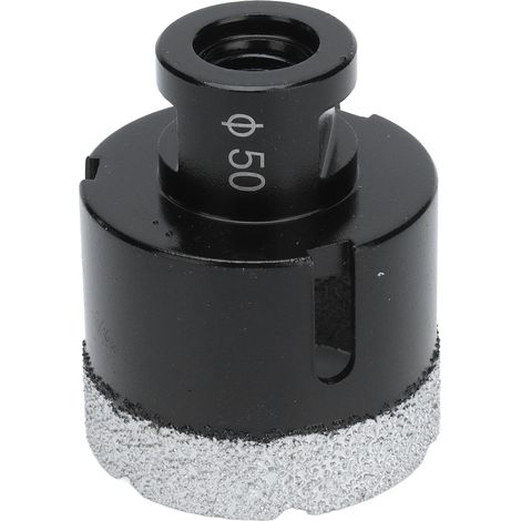 Vakuumgelöteter Diamantbohrer, Kernbohrer, Marmorsägenöffner M14 Schwarz 50 Mm