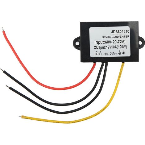 Dc-abwärtswandlermodul, Wasserdichter Spannungsregler (ip67), Eingang 20–72 V, Ausgang 12 V, 10 A, 120 W