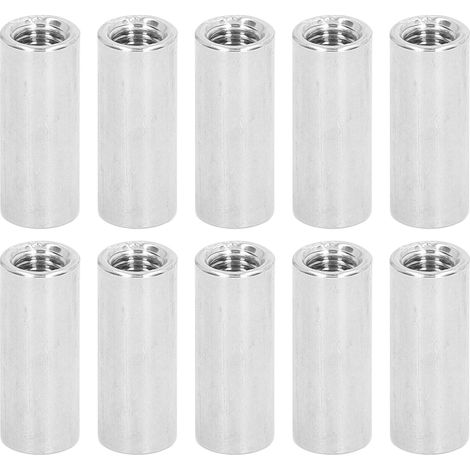 Runde Verbindungsmutter M8x1, 25 L30mm, Kupplungsmuttern Aus Edelstahl, Gewindestangensatz, 10 Stück