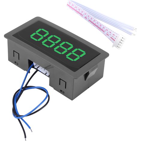 4-stellige Digitale Dc-led-anzeige 0-9999 Auf-/abwärtszähler Plus/minus Grünes Bedienfeld
