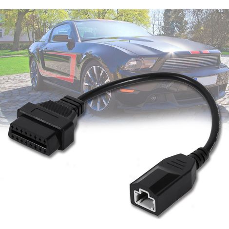 Diagnoseanschlusskabel, Schwarzer Abs-kunststoffadapter, Robust Und Leicht, Für Die Meisten Fahrzeuge Mit 3 Pins