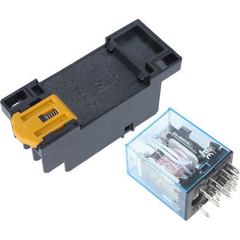My4nj 14-poliges Leistungsrelais Mit Vier Kleinen Spulen, Normalerweise Offen Und Geschlossen, Mit Sockel (ac220v)