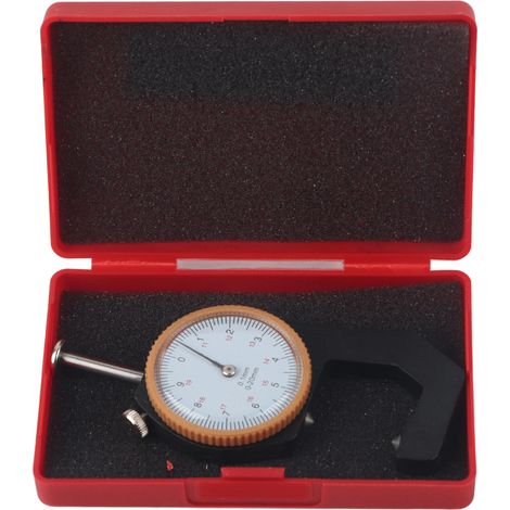 Dickenmessgerät, Präzisionsmessgerät Mit Runder Skala, Flachem Und Spitzem Kopf, Messbereich Von 0 Bis 20 Mm