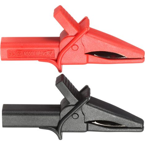 Ht18a Krokodilklemme, Dso3064-anschluss, 2 Stück, Große Dolphin Gator-klammern, Rot + Schwarz