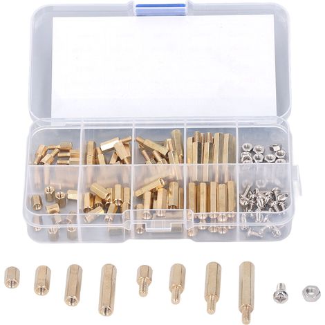 M3-abstandshalter-set Aus Messing, Standard-sechskantmutter Für Kfz-elektronik, 120 Stück