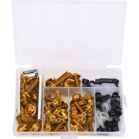 Universeller Verkleidungsschrauben-dichtungsschlüsselsatz, Gold Motorradzubehör, 158-teilig