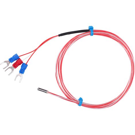 Wasserdichter Pt100-temperatursensor, 3x20mm Thermistorsonde, 50 Bis +300 ℃ (1m)
