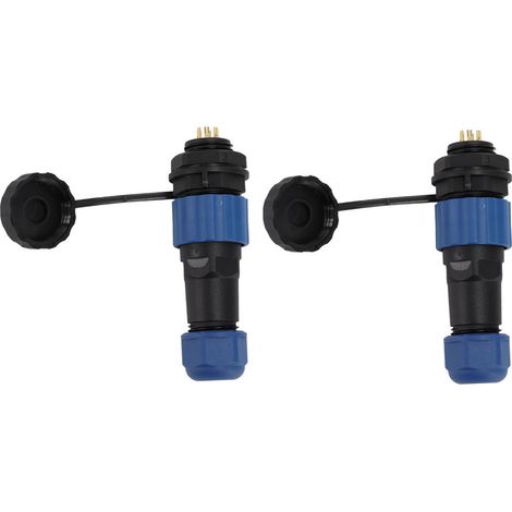 Sd16 Ip68 Wasserdichter Luftfahrtstecker, 2 Stück, Buchse/stecker, G3/8 Gewinde, 6-polige Rückmutter