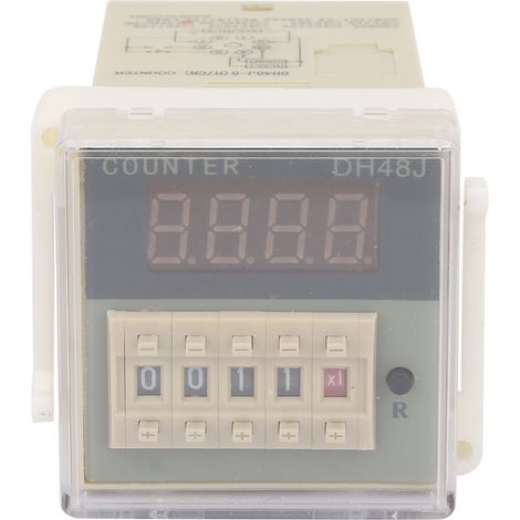 O111rom Dh48j-8 Lcd-digitalzähler, 8-poliges Zeitverzögerungsrelais 0-999900 (12vac/dc)