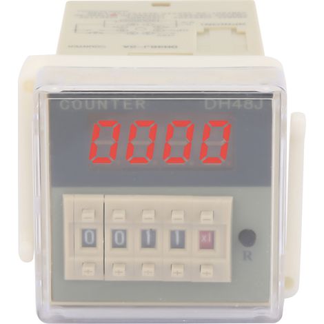 O111rom Dh48j-8a Lcd Digitaler Elektronischer 8-poliger Timer-relais-zähler 0-999900 (12vac/dc)
