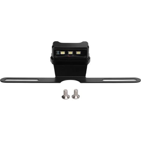 Motorrad-kennzeichenbeleuchtung, Blaue Led Mit Universalhalterung Für Auto, Lkw, Anhänger, Wohnmobil, 12 V, Schwarzes Gehäuse