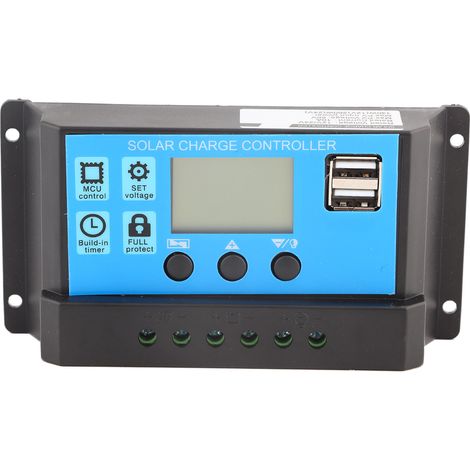 Pwm 12v 24v Dual-usb-solarpanel-laderegler Mit Lcd-bildschirm 10a (yjss-10a)