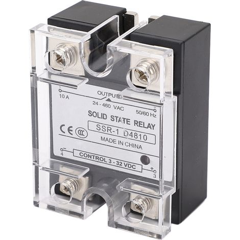 10-a-halbleiterrelais, Gleichstromsteuerung, Ac-ssr-halbleitermodul, 24–480 V Ac Lastspannung