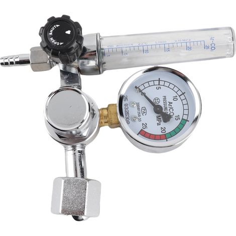 Argonregler 0-25 Mpa Co2 Mig/tig, Gasdurchflussmesser, Schweißdurchflussmesser, Schweißmanometer, Druckminderer