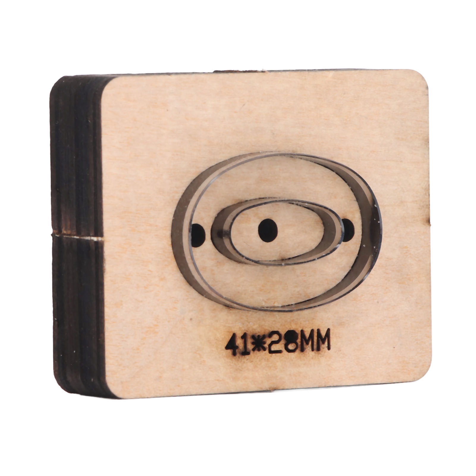 Stanzform Für Leder In Form Der Zahl 0, Für Karton Und Gummi, 41 X 28 Mm