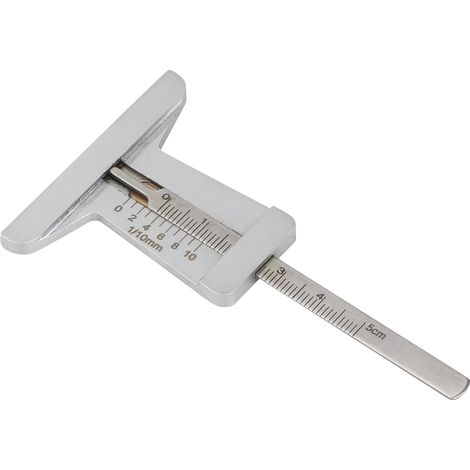 Profiltiefenmesser Aus Edelstahl Mit Konischer Lamellenform, 0–50 Mm