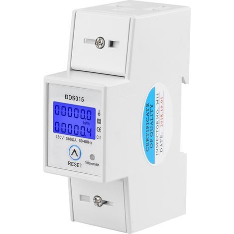 Einphasen-wattmeter-energiezähler 35-mm-din-schiene Dds015 Kwh Digital-lcd-einphasen-energiezähler
