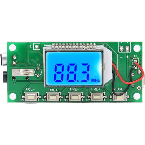 Digitales Stereo-fm-sendermodul Mit Lcd-bildschirm, 87–108 Mhz, 3–5 V