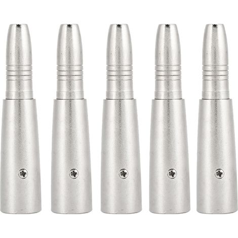 5 Stück 6,5 Mm / 0,26 Zoll 3-poliger Xlr-stecker