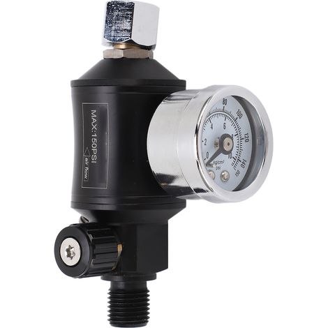 Luftdruckregler, Filter, Pneumatisches Einstellventil Mit Manometer Für Spritzpistole, 1/4-zoll-npt-einlass Und -auslass