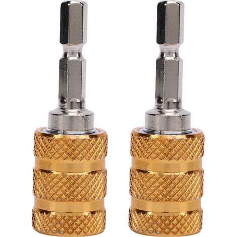 Multifunktionaler Adapter Für Elektrische Bohrmaschinen, Benutzerfreundlicher, Selbstsichernder Sechskantschaftadapter, 2 Stück