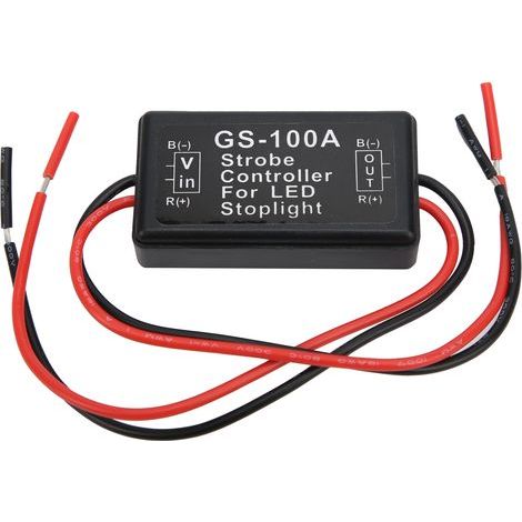 Bremslicht-blitzsteuerung, Gs-100a 12-24vdc Kunststoff-led-blitzsteuermodul