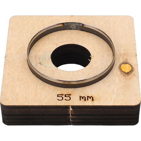 Lederstanzform, 55 Mm Durchmesser, Hohle Runde Form Aus Legiertem Stahl, Diy-stanzform