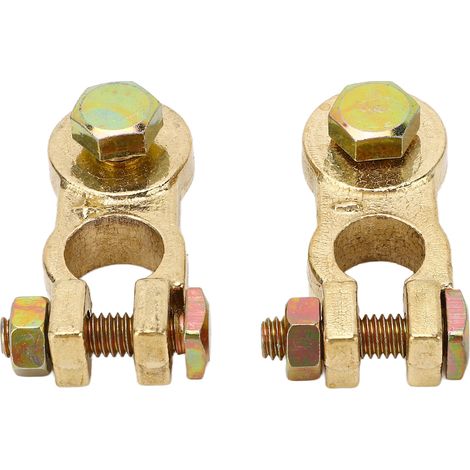 Kfz-batteriepolstecker, 2 Stück, Messingbeschichtetes Kfz-kabel Für Wohnmobil, Atv, Boot, Lkw