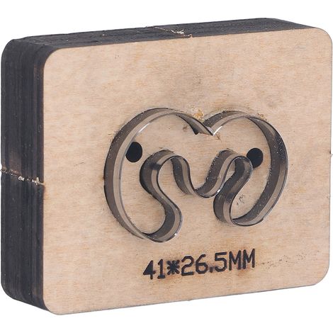 Stanzform Nr. 3 Für Leder, Holz Und Gummi, 41 X 26,5 Mm