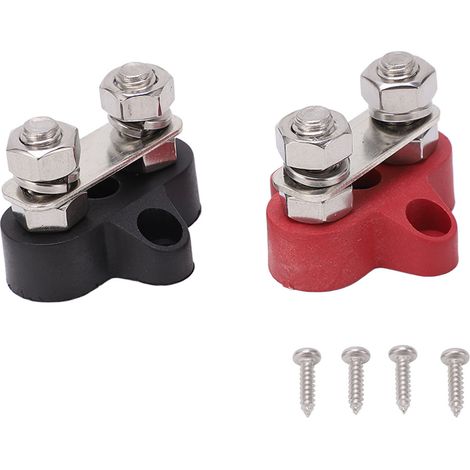 M8 Batterieklemmenblock, Dc 12v/24v Plus- Und Minus-anschlussset Für Auto Und Boot