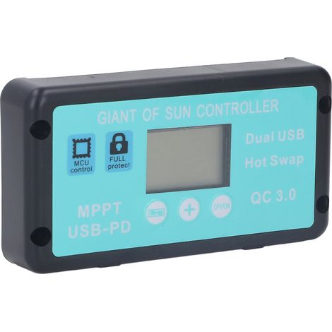 12v/24v Mppt-solarladeregler, Professioneller Qc3.0 Usb Pd-panelregler Mit Lcd-bildschirm Für 30a-batterien