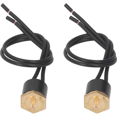 Lichtbogenfreier, Wasserdichter Thermostatschalter, 2 Stück, Ksd301-thermoregler Mit 250-v-m4-kabel