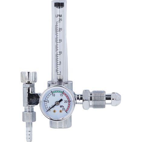 Argon-gasregler Mit Manometer, Co₂-druckminderer Für Schweißarbeiten, G5/8-außengewinde, Messbereich 0–25 Mpa