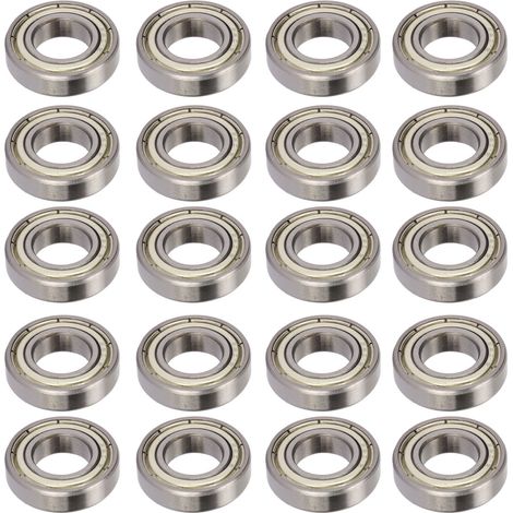 Rillenkugellager, Doppelt Abgedichtet, Kraftübertragung 6901z, 12 Mm Innendurchmesser, 24 Mm Außendurchmesser, 6 Mm Wandstärke, 20 Stück