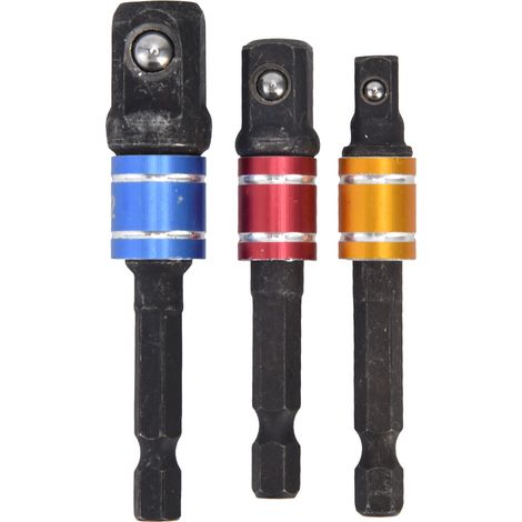 1/4-zoll-steckschlüsseladapter, Sechskantschaft, Vierkantkopf, Schraubendreher-verlängerungsset