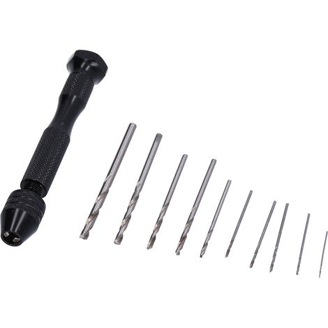 Hss-spindelbohrer Aus Aluminiumlegierung, 11-teiliges Mini-spiralbohrer-set Für Walnussholz