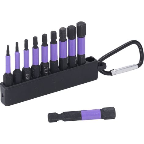 Hochleistungs-magnetschraubendreher-set, 2-zoll-sechskant-schraubendreherbit-set, 10-teilig