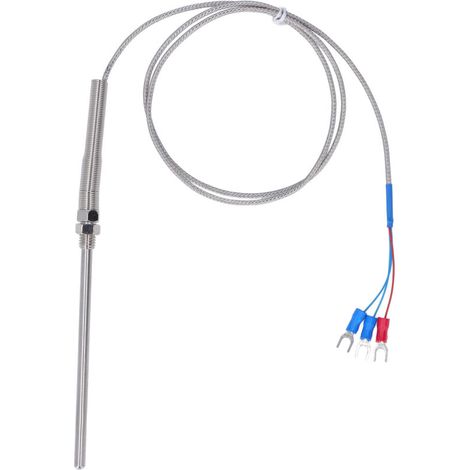 100 Mm Berm Sonde Pt100 Thermoelement-temperatursensor 0-400 ℃ Länge 1 Meter