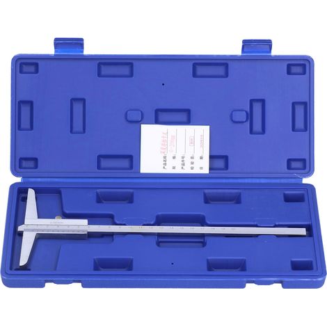 Tiefenmessschieber, 0,02 Mm Metalllehre, Hochpräzises Mikrometer, 0-200 Mm Messwerkzeug