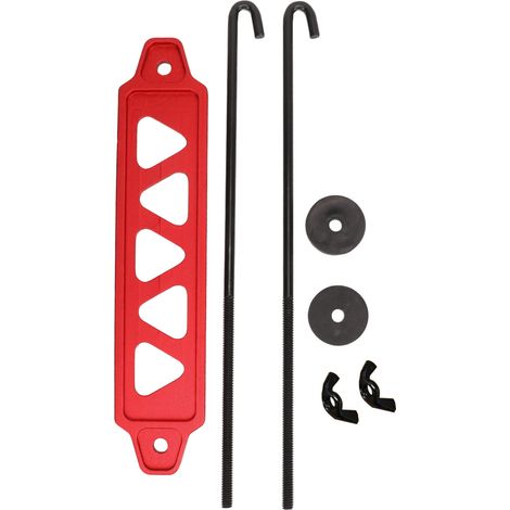 Batteriebefestigungshalterung, Halterungssatz Aus Aluminiumlegierung Mit 10-zoll-j-bolzen Für 21 21r 22f 22hf 22r Rot