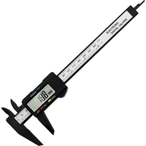 Schwarzer Elektrischer Digitalmessschieber, Stabiles Lcd-display, Gut Ablesbar, Einfache Elektronische Messung Von Hohen Widerständen (0–150 Mm).