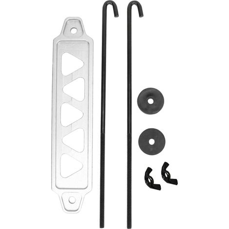 Batteriebefestigungshalterung, Halterungssatz Aus Aluminiumlegierung Mit 10-zoll-j-bolzen Für 21, 21r, 22f, 22hf, 22r, Silber