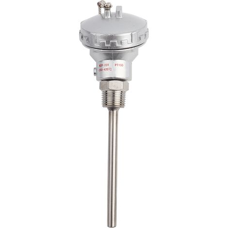 Rtd Pt100 Temperaturfühler Mit 1/2" Npt-gewinde Und Thermoelement-anschlusskopf (pt 100 Mm)