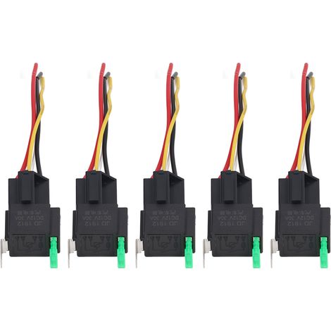 4-poliger Verriegelungsstecker-satz, 12v Dc 30a Kfz-relais, 5 Stück, Für Fahrzeuge