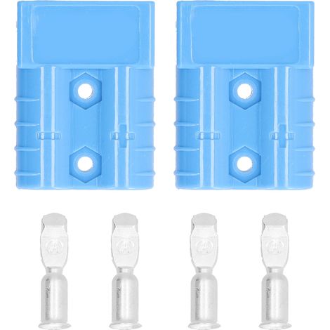 Leichter 50-a-batterieanschluss, 2 Stück, 6awg 600-v-schnellkupplungskabelbaum-steckerset, Blau