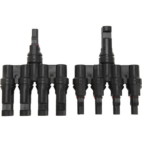 Solarmodul-t-verteiler 1 Bis 4 Photovoltaik-kabelverbinder Für Parallelschaltung Von Modulen