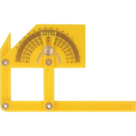 Winkelmesser (0–180 Grad), Neigungswinkelmesser Für Innen- Und Außenneigung, Verstellbare Kunststofflehre, Messwerkzeug Für Die Holzbearbeitung