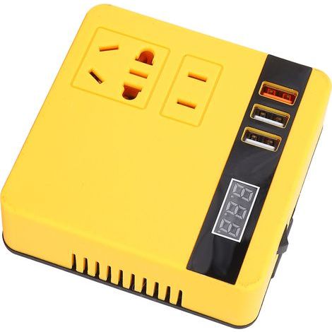 120-w-batterie-wechselrichter, Dc 18–21 V Eingang/ausgang, Wechselstrom, 3 Usb-anschlüsse, Kabellos, Mit Spannungsanzeige